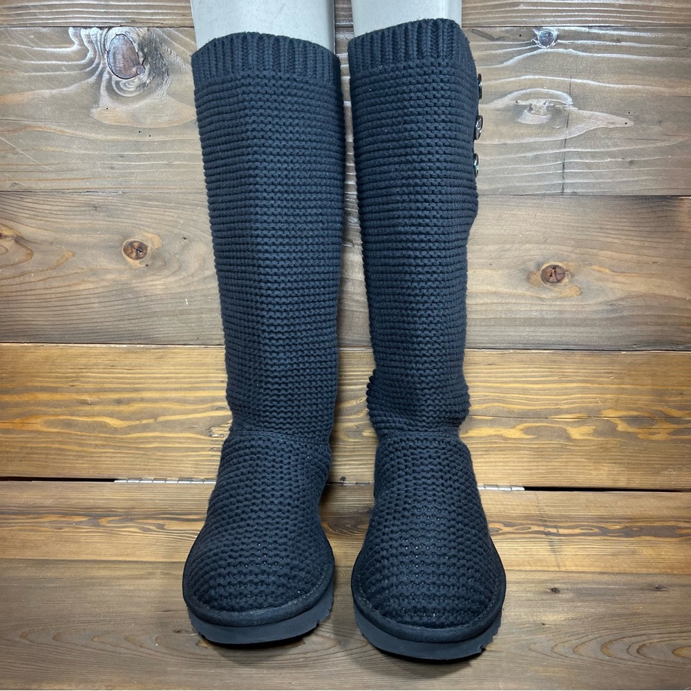 UGG Purl Cardy Knit Boot with Metal Buttons - Picture 2 of 9